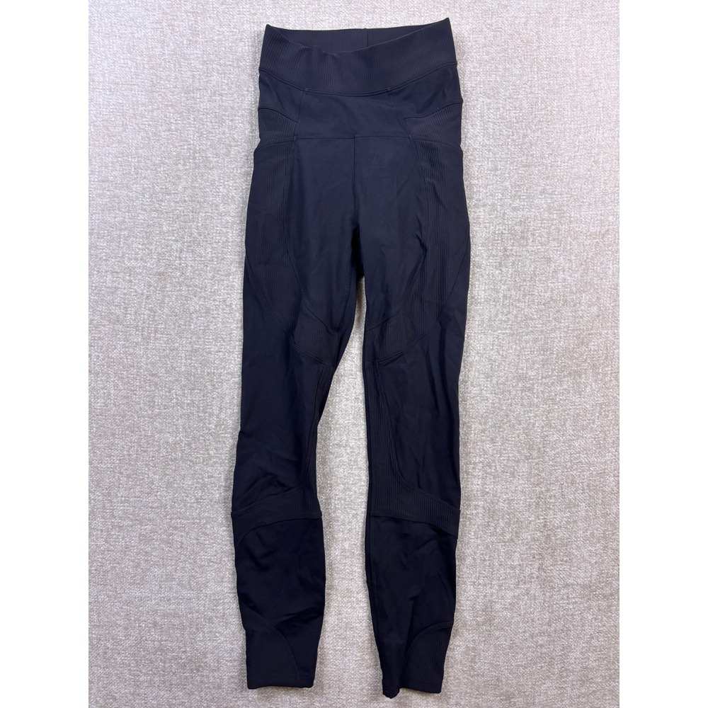 Lululemon All The Right Places High-Rise Tight Black Size 2 Ribbed Leggings